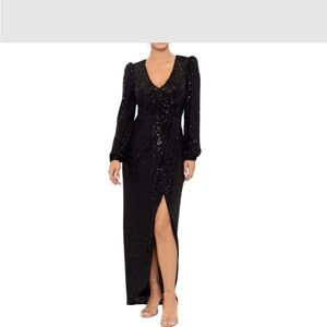 Black Sequin Formal/Cocktail Dress. Size 14.